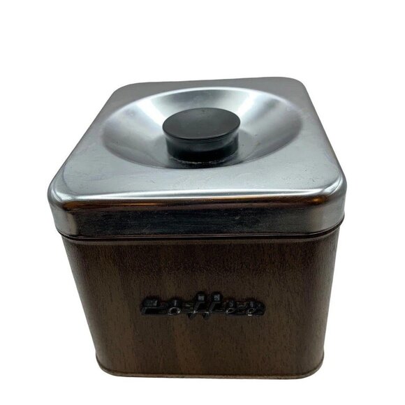 Vintage Kenmore Brown Stacking Kitchen Canister Set Of 2 - Coffee And Tea MCM‌‌‌ - Picture 2 of 15